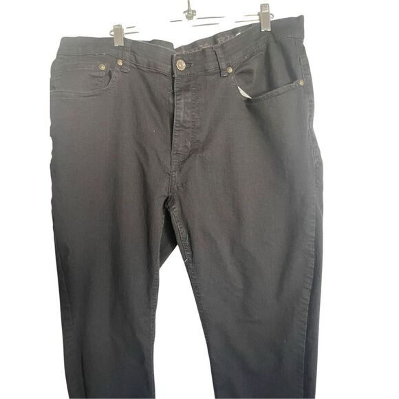 Rugby Mens Black Mid-Rise Full Length Five Pocket Style Slim Jeans Size 38x32 - Picture 5 of 7